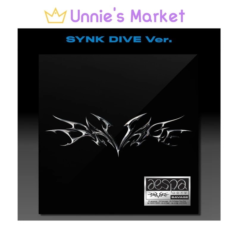 AESPA [SAVAGE] 1st Mini Album SYNK DIVE Ver.(Digipack Ver.) + Free Photocard 1EA(fan-made)