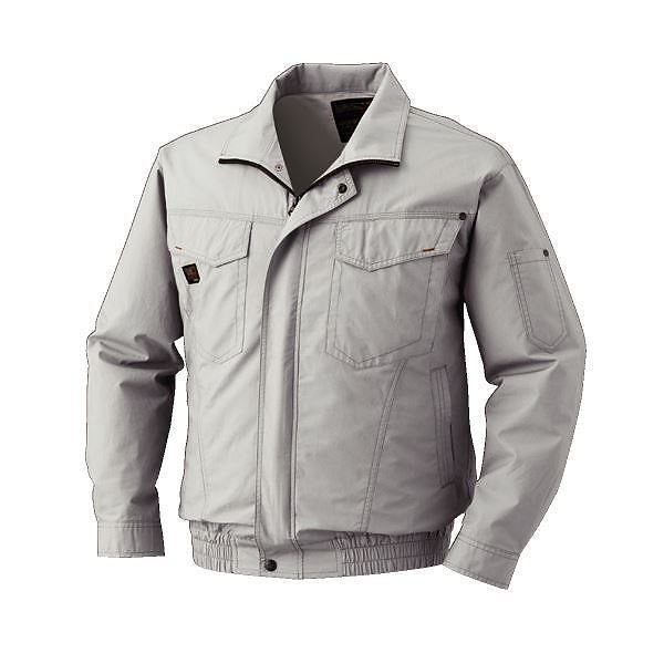 空調服 綿薄手長袖タチエリブルゾン リチウムバッテリーセット BM-500TBC06S3 シルバー L