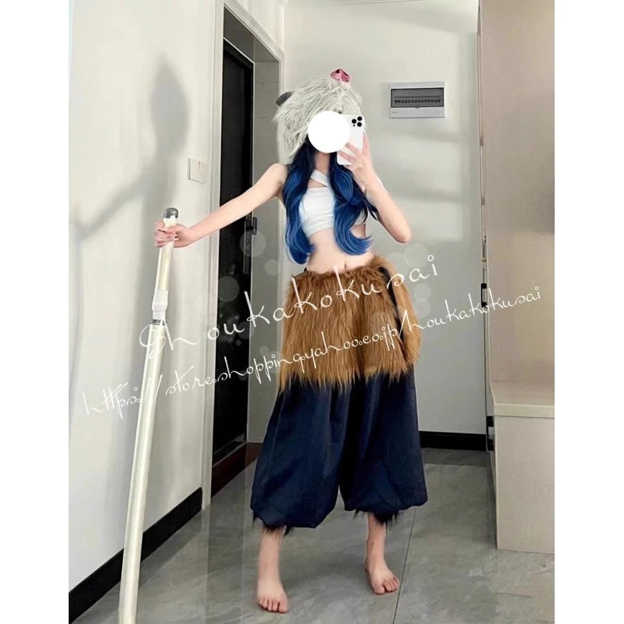 【2025新定番登場】 嘴平伊之助 女性コスプレ 性転 コスプレ衣装 イベント コスチューム 変装活動 仮装 学園祭 撮影 祭り クリスマス ハロウィン