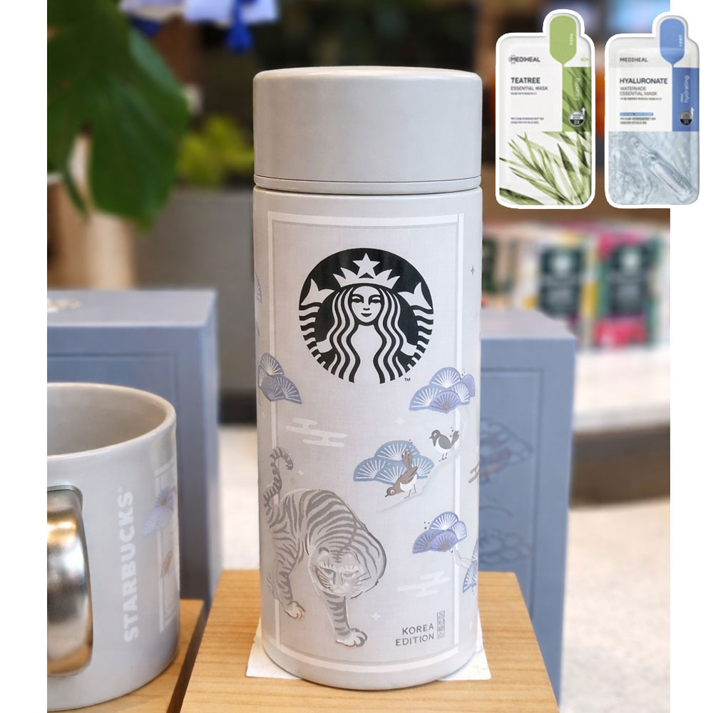 SS 虎鵲図（ホジャクト）タンブラー 355ml (メディヒール マスク 2枚 贈呈)