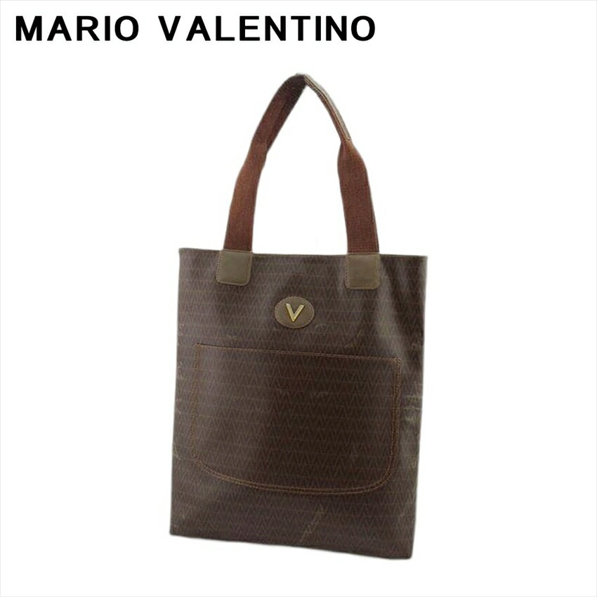 マリオ ヴァレンティノ トートバッグ トート ショルダー バッグ レディース メンズ Vマーク MARIO VALENTINO 中古