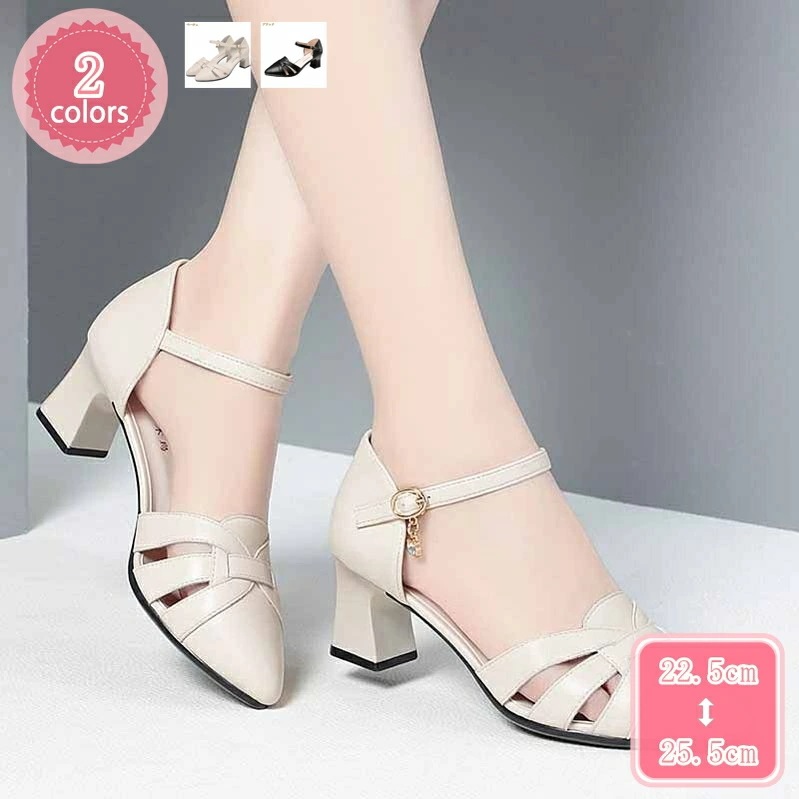 500円OFFクーポン アンクルストラップ パンプス レディース 女性 大人 きれいめ ポインテッドトゥ ヒールパンプス 痛くない 黒 レディース ストラップパンプス 春秋夏 5cmヒール 歩きやすい