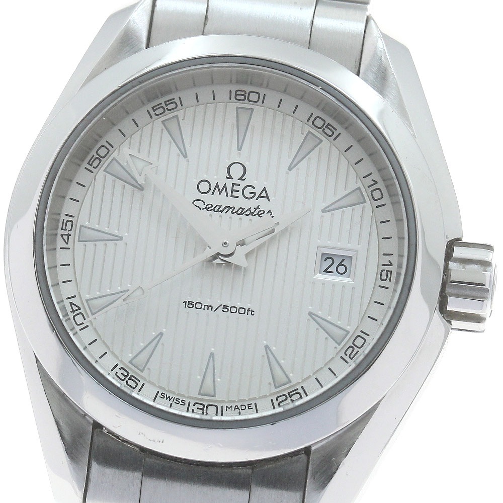 オメガ OMEGA 231.10.30.60.02.001 シーマスター アクアテラ デイト クォーツ レディース _884379【中古】