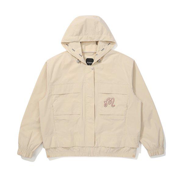 [マルボン公式] 女性アウトポケットカジュアルフードジャケット LIGHT BEIGE (WOMAN)