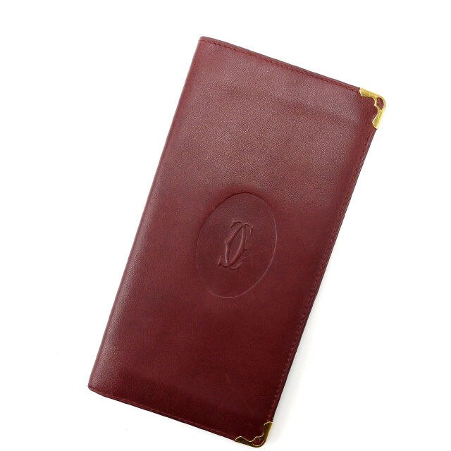 長札入れ マストライン ボルドー 中古