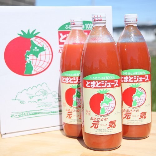 北海道下川町特選とまとジュース「ふるさとの元気」1000ml6本【トマト】