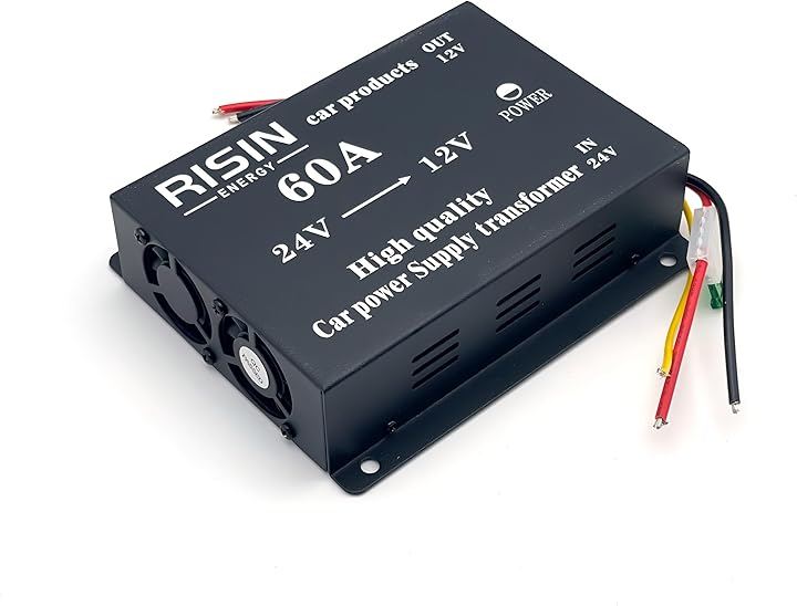 24V DC-DC コンバーター 60A 24Vから12V 大容量 電源 トラック バス 変換 (2個セット)