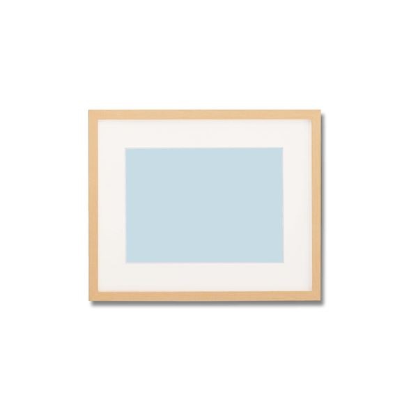 [軽量水彩額]縦横兼用 色あせを防ぐUVカットアクリル/マット付き 水彩額F4 ナチュラル