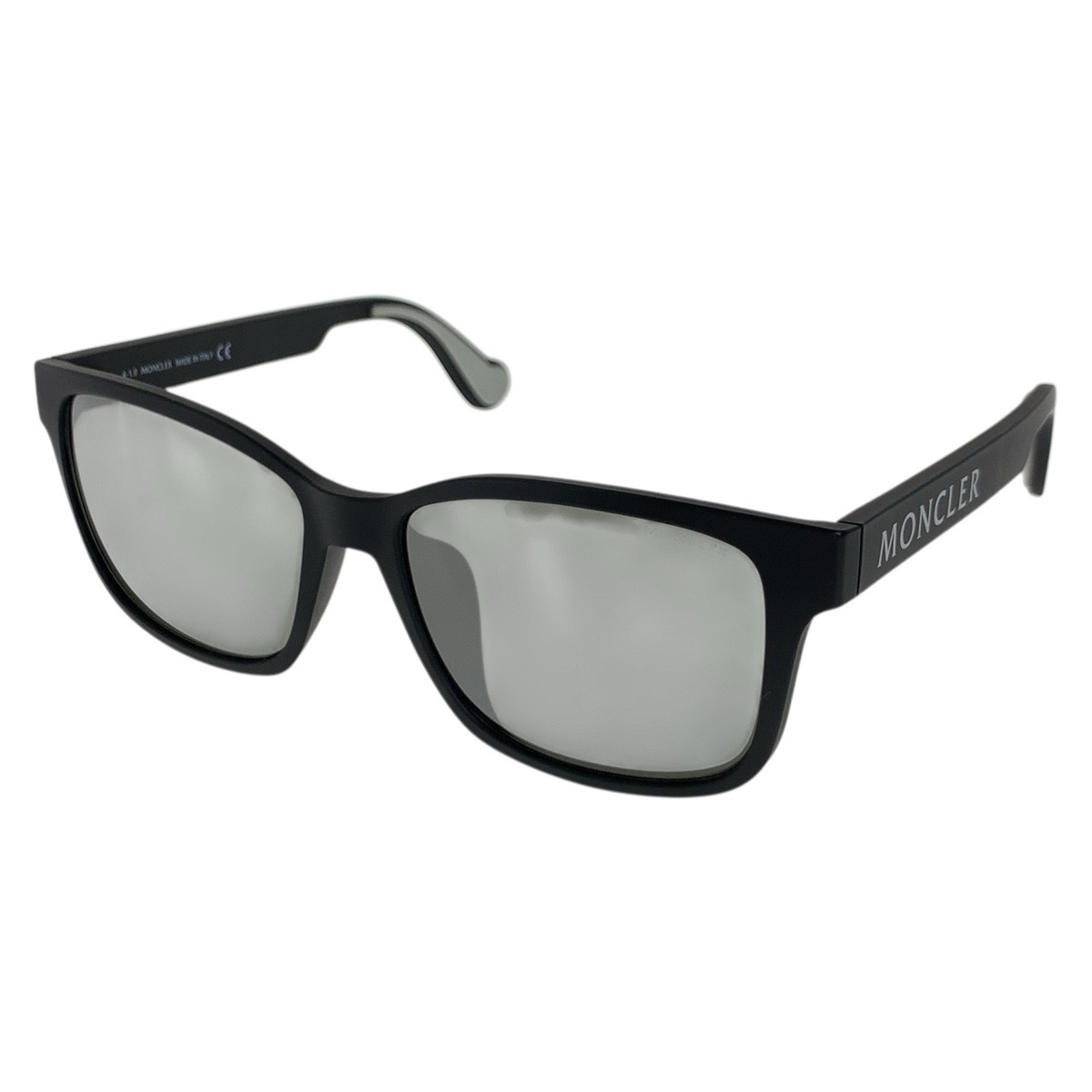 美品 ミラーレンズ ブラック 黒 シルバー金具 プラスチック ML 0164-K 02C 5917 145 サングラス 男女兼用 レディース 506790