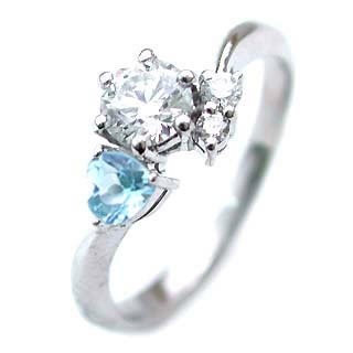 CanCam掲載( 婚約指輪 ) ダイヤモンド エンゲージリング( 11月誕生石 ) ブルートパーズ楽ギフ_包装