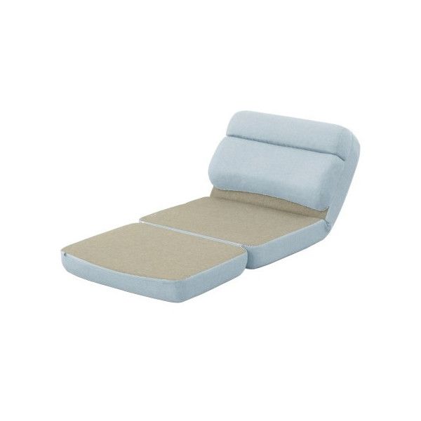 CELLUTANE 3WAYコンパクト座椅子 ライトブルー＆グレー 日本製 背部14段 リクライニング 一人掛け A908a-605LBL/625GRY メーカー直送