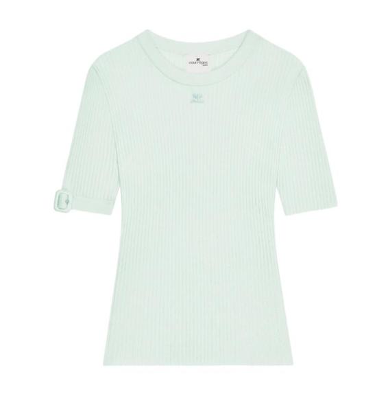 COURREGES Women Tops 126MPU267FI0001 7038 LIGHT MINT