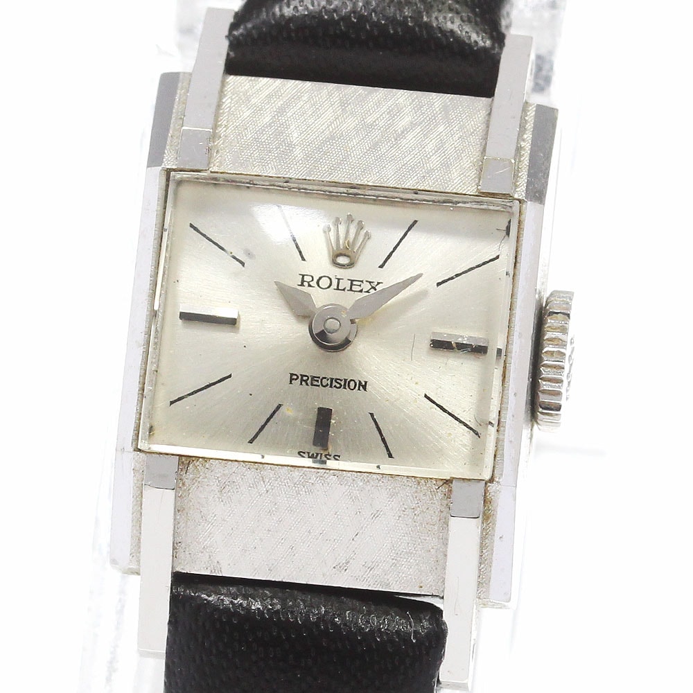 ロレックス ROLEX 2158 プレシジョン K18WG cal.1800 手巻き レディース 保証書付き_790453【中古】