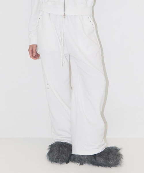 【ILLIGO】 Frayed Sweat Pants White 正規品