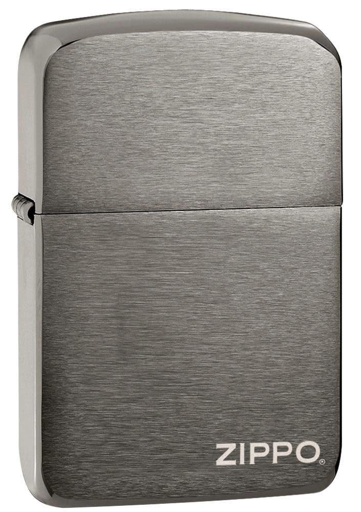 ZIPPO(ジッポ) オイルライター 1941レプリカモデル ロゴ入り ブラックアイス 24485 [並行輸入品]