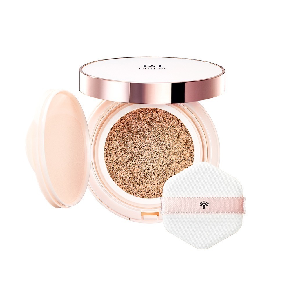 【山田養蜂場】RJエクセレント 薬用エッセンスインクッションBB （リフィール(専用パフ1個付）+専用ケース） ナチュラルな肌色 ホワイトデー