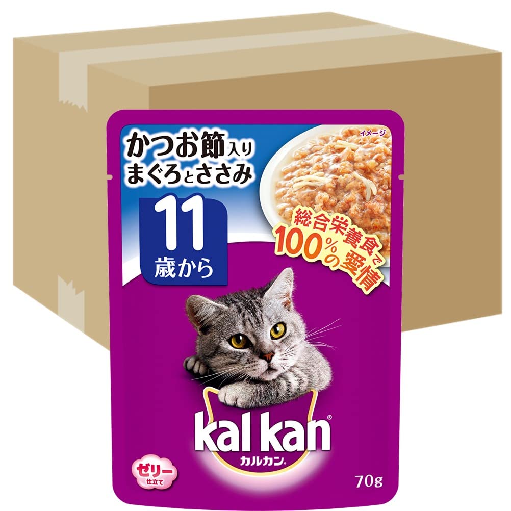 輝く高品質な パウチ カルカン かつお節入りまぐろとささみ ケース販 70g160袋 高齢猫用 キャットフード キャットフード -  flaviogimenis.com.br