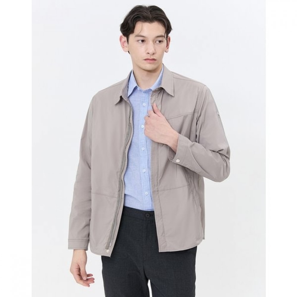 [24SS] [クラシックセラー] ポリカラージップアップジャンパーグレーWHJU4A232G2