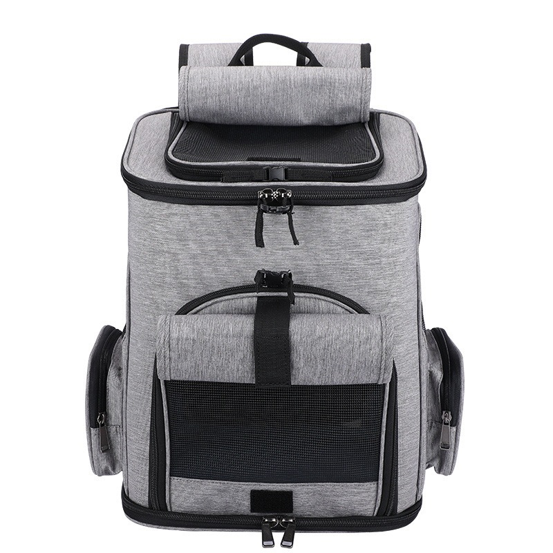 ペットキャリーバッグ ペットリュック バック 犬 猫 リュック カーテン付き 折り畳み式の キャリーバッグ 飛び出し防止リード付き 出かける