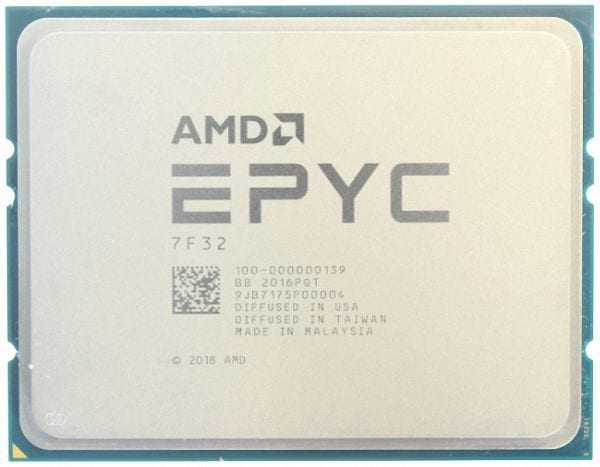AMD EPYC 7F32 8C 3.7GHz 3.9GHz 128MB Socket SP3 1P 2P 180W