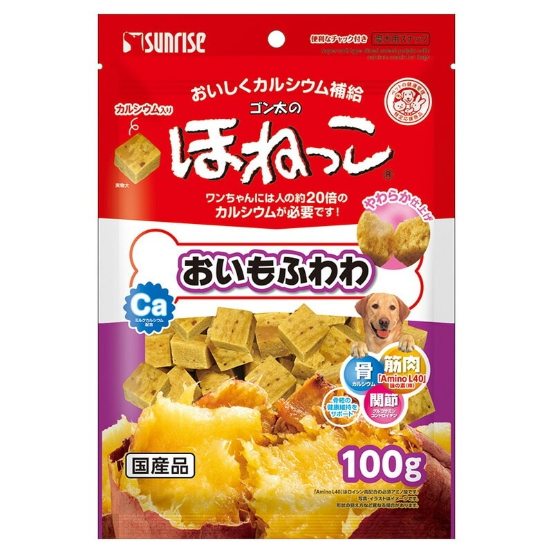 （まとめ買い）ゴン太のほねっこ おいもふわわ 100g 犬用おやつ [x12]