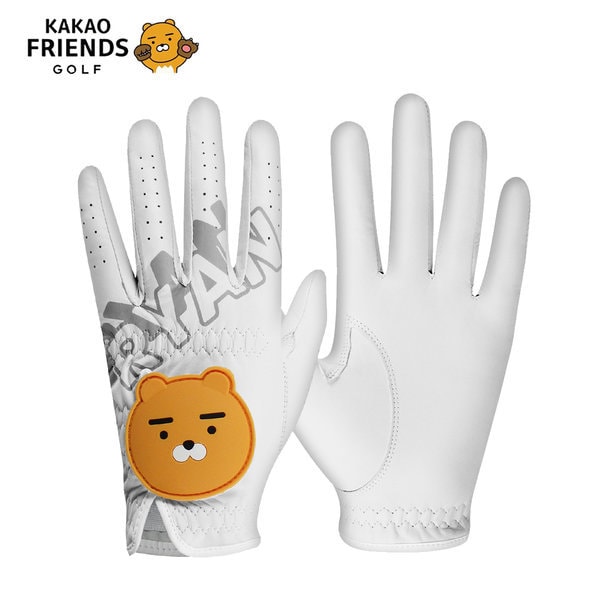 カカオフレンズ カカオライアン 天然羊皮 ゴルフ手袋 男性