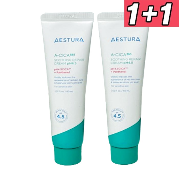 エイシカ365スージングリペアクリームpH4.5, 60ml, 2個