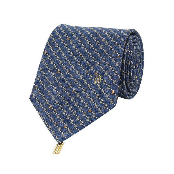 キュービックオールオーバーパターンネクタイネイビー__DLF1ACF1105N1