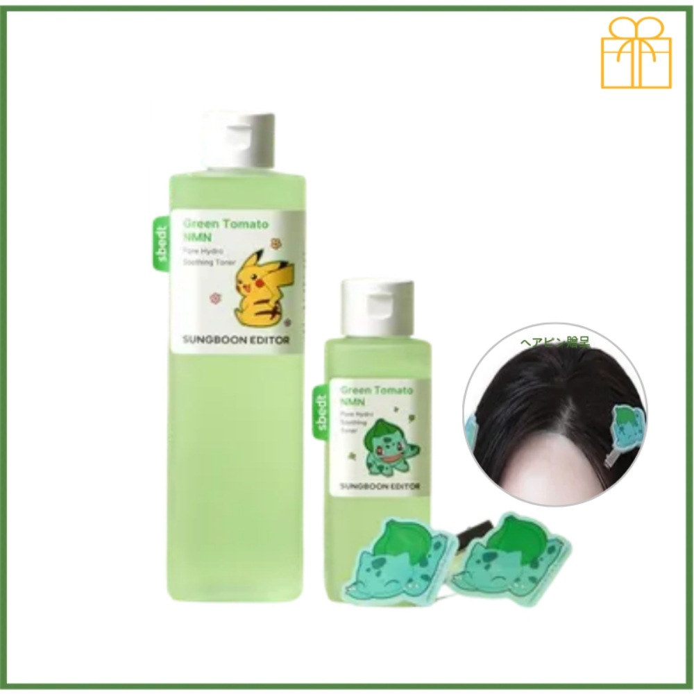 【ポケモンエディション限定】 グリーントマト NMNフォア ハイドロ スージングトナー 350g+120g 毛穴ケア/韓国人気 コスメ 4,766円