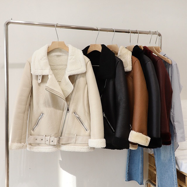 ムートンジャケット ボアジャケット もこもこ ムートンコート