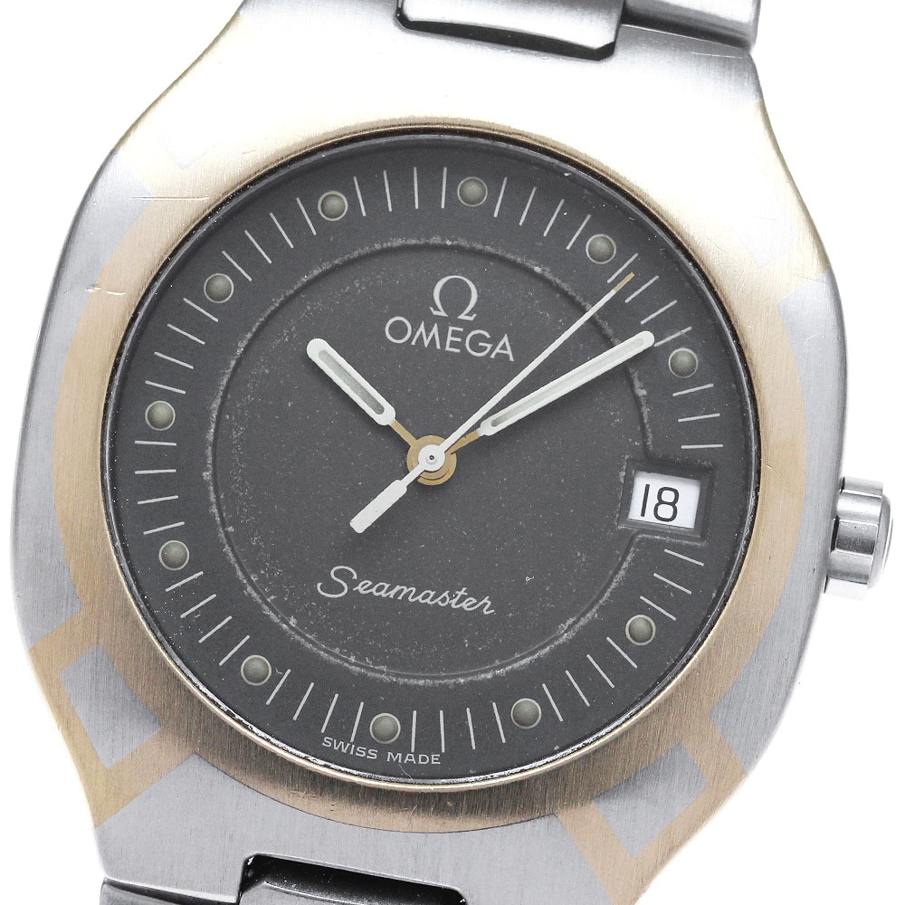 オメガ OMEGA シーマスター ポラリス デイト クォーツ メンズ _841786【中古】