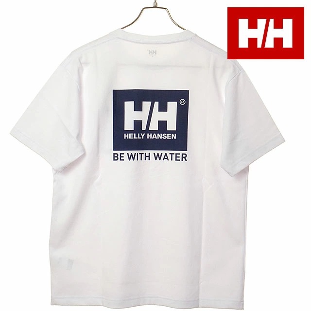 メール便 Tシャツ メンズ ショートスリーブビーウォーターロゴティー [HOE62623-CW] ユニセックス トップス 半袖 バックプリント ポケットTee クリアホワイト 正規取扱店