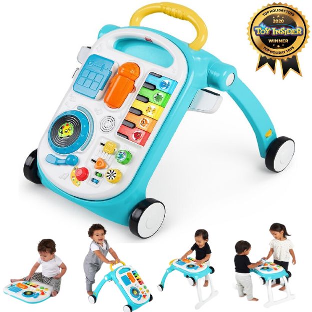 キッズツー ベビー 赤ちゃん おもちゃ 音楽 ピアノ サウンド DJブース マイク「ベビーアインシュタイン ミュージカル・ミックスアンドロール・4-in-1・アクティビティ・ウォーカー」6ヵ月～ 手押