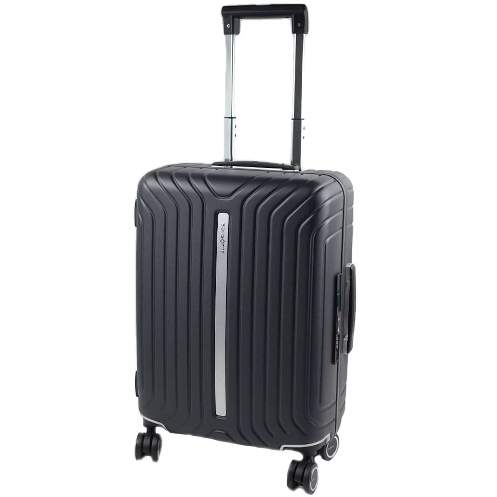 [訳ありアウトレット(キズ)] サムソナイト キャリーバッグ キャリーケース スーツケース 旅行バッグ ライトフレーム スピナー55 ブラック 約38L TSAロック搭載 1～3泊 機内持ち込み可能