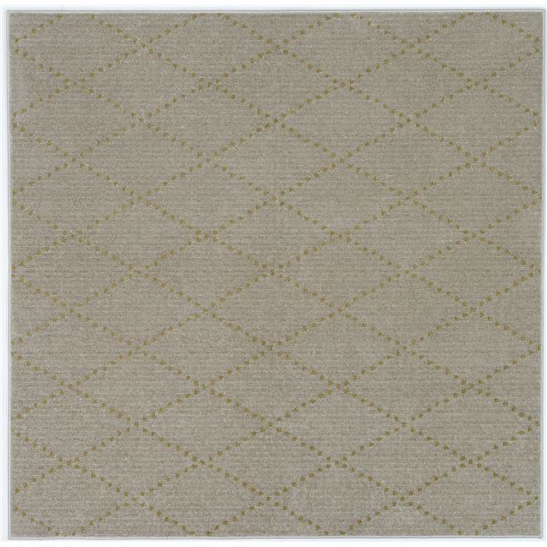 スミノエ 洗える ラグ ポント 約幅185x長さ185cm ベージュ 日本製