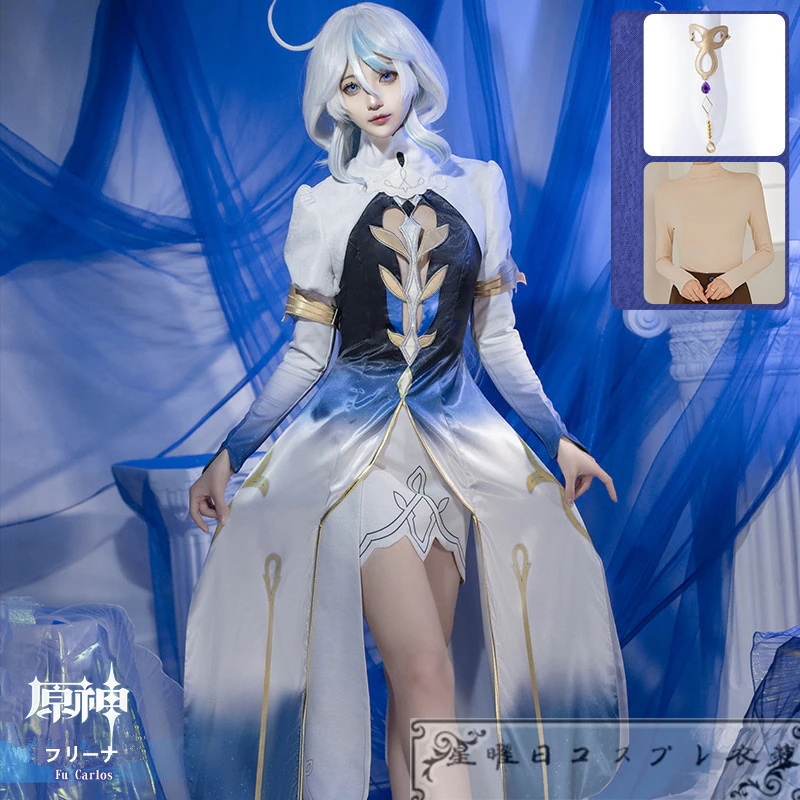 在庫品 原神 げんしん Genshin Furina 魔神フォカロルス フリーナ コスプレ衣装 コスチューム ハロウィン 変装 仮装