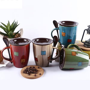 マグカップ北欧おしゃれコーヒーカップ陶器ハンドメイドティーカップ大容量コップカフェマグキッチン雑貨食