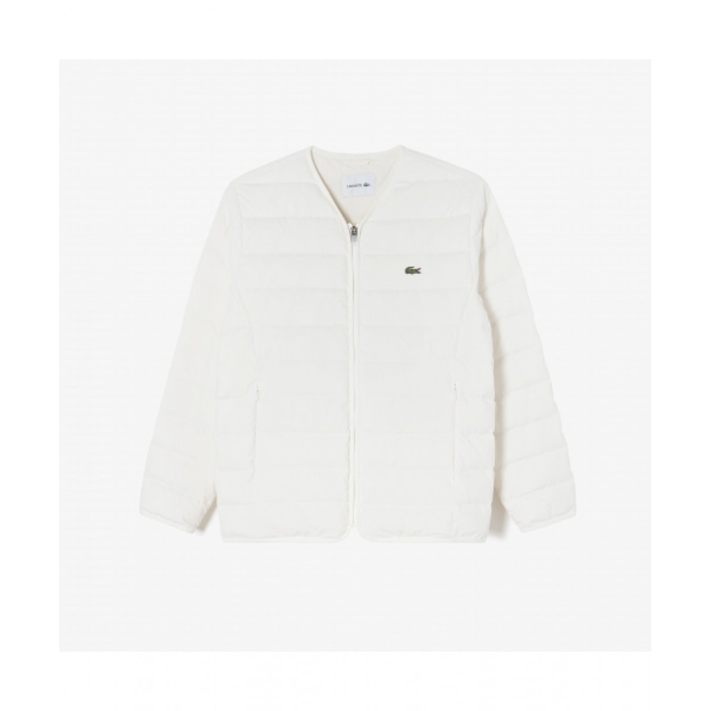 LACOSTE メンズライトウェイトダウンジャンパー [オフホワイト]