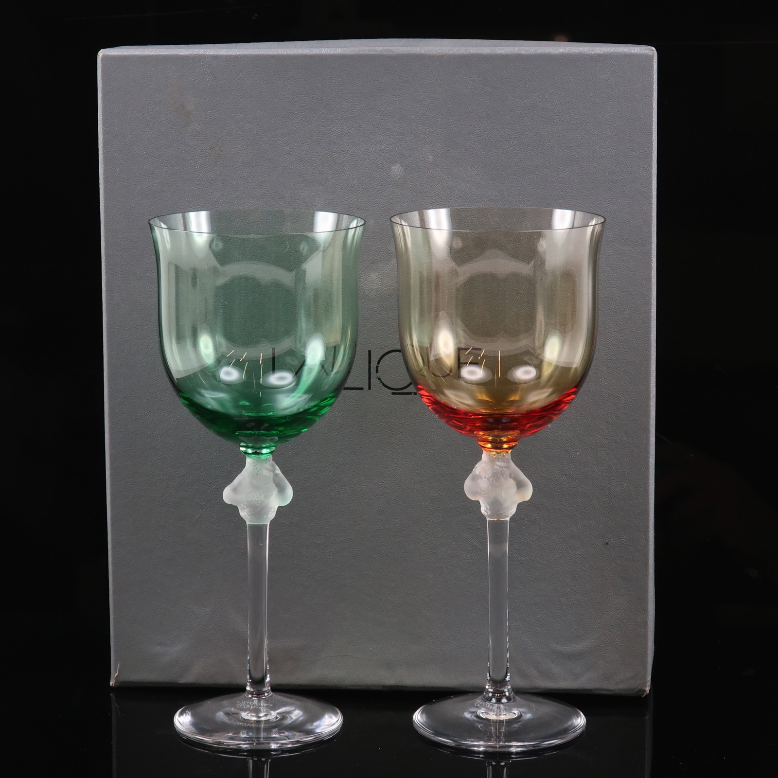 ロクサーヌ ワイングラス×2 食器 _ 中古品 Aランク