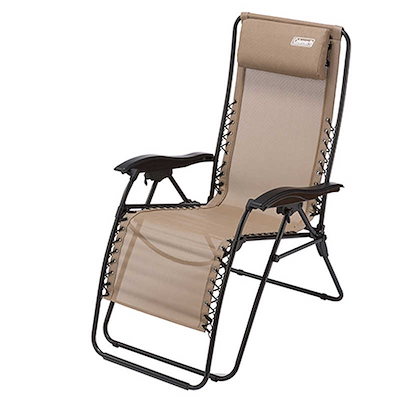 他サイト： コールマン　リクライニングチェア インフィニティチェア (約92×69×110 (h) cm 通常時 約166×69×76 (h) cm リクライニング最大時) 　2000033139の商品画像