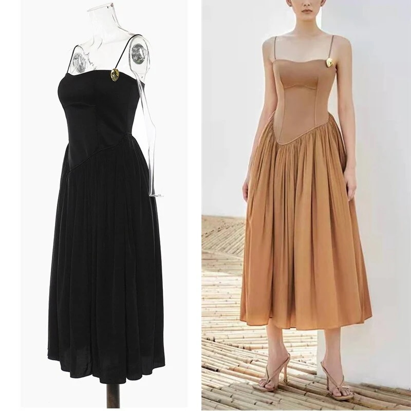 【Europe Style.OF】旅行 ワンピ 涼しい風 キャミ 春夏 ワンピース30%までに制限