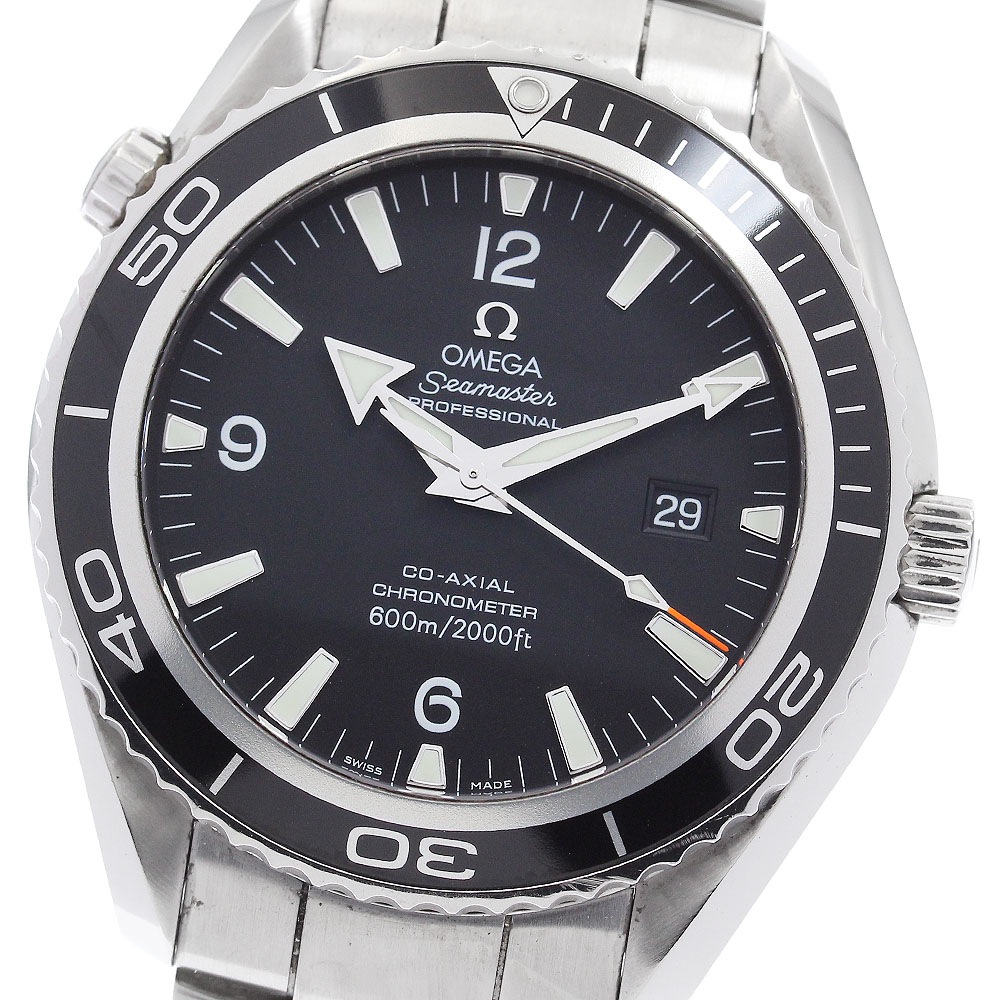 オメガ OMEGA 2200.50 シーマスター600 プラネットオーシャン デイト 自動巻き メンズ 良品 保証書付き_877489【中古】 219,800円