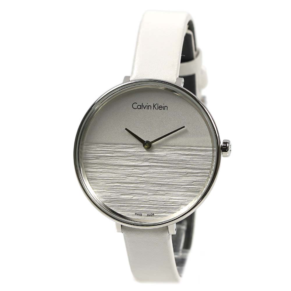 カルバンクライン 腕時計 レディース cK Calvin Klein RISE ライズ ホワイトシルバー K7A231L6