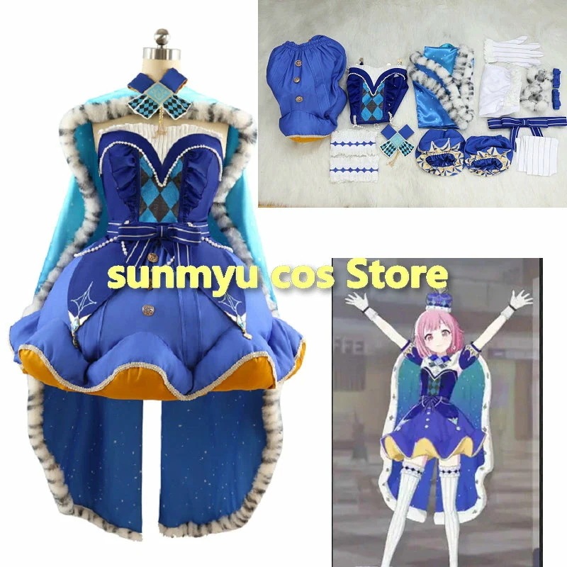 プロジェクトセカイ カラフルステージ！ feat. Crown of Suit 鳳えむ ブルーバージョン コスプレ衣装 オーダーサイズ可能