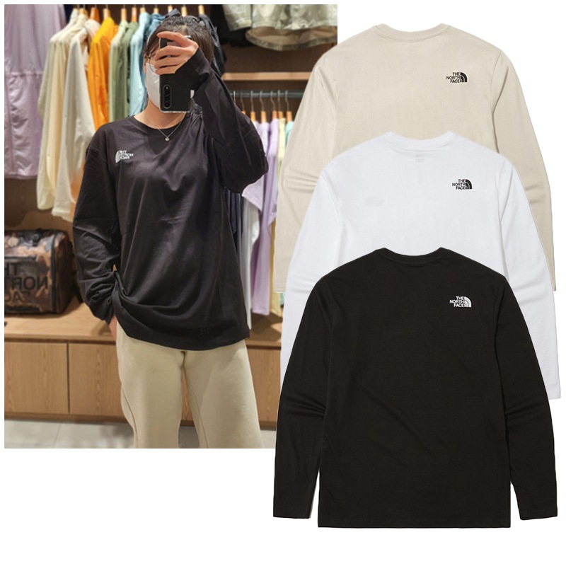 [THE NORTH FACE] NT7TN01 COTTON BASIC L/S R/TEE 長袖 Tシャツ 運動 デイリールック カジュアル 四季用 男女共用 7,400円