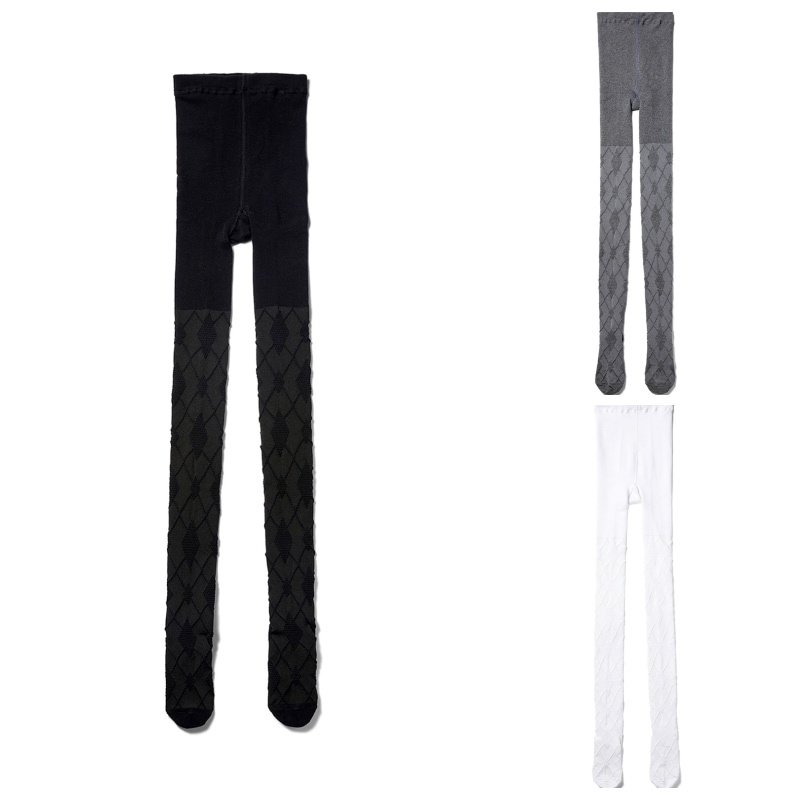 【OPEN Yy】 ARGYLE COTTON TIGHTS : 3COLORS