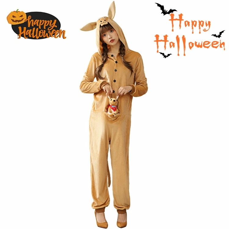 コスプレ カンガルー パジャマ ハロウィン 着ぐるみ カンガルー服 動物 可愛い カンガルー服 変装 仮装 演出服 学園祭 文化祭 コスチューム 舞台劇 パーティー