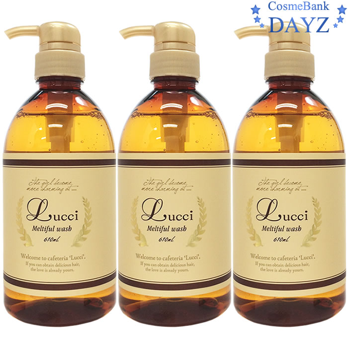 フォード ルッチ メルティフルウォッシュ 610mL 3点セット　　アミノ酸系シャンプー　　ミアンビューティー 三口産業 5,101円