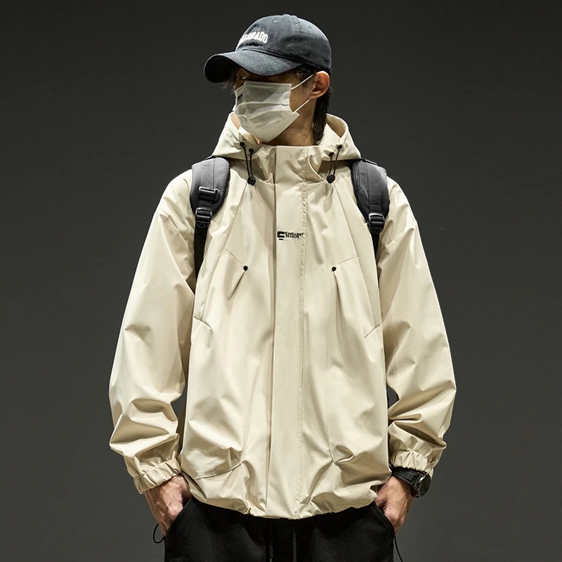 2025年新作メンズウィンドブレーカージャケット春秋トレンドワークウェアクールジャケット登山スーツ