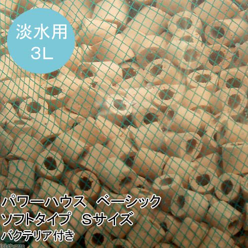 （熱帯魚）パワーハウス　ベーシック　ソフトタイプ　Ｓサイズ　３リットル（バクテリア付き）　北海道・九州航空便要保温　ＣＲＣ10―03―20―90―00
